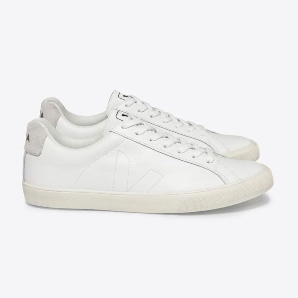 Veja Esplar Logo Leather Shoe - White 39/8